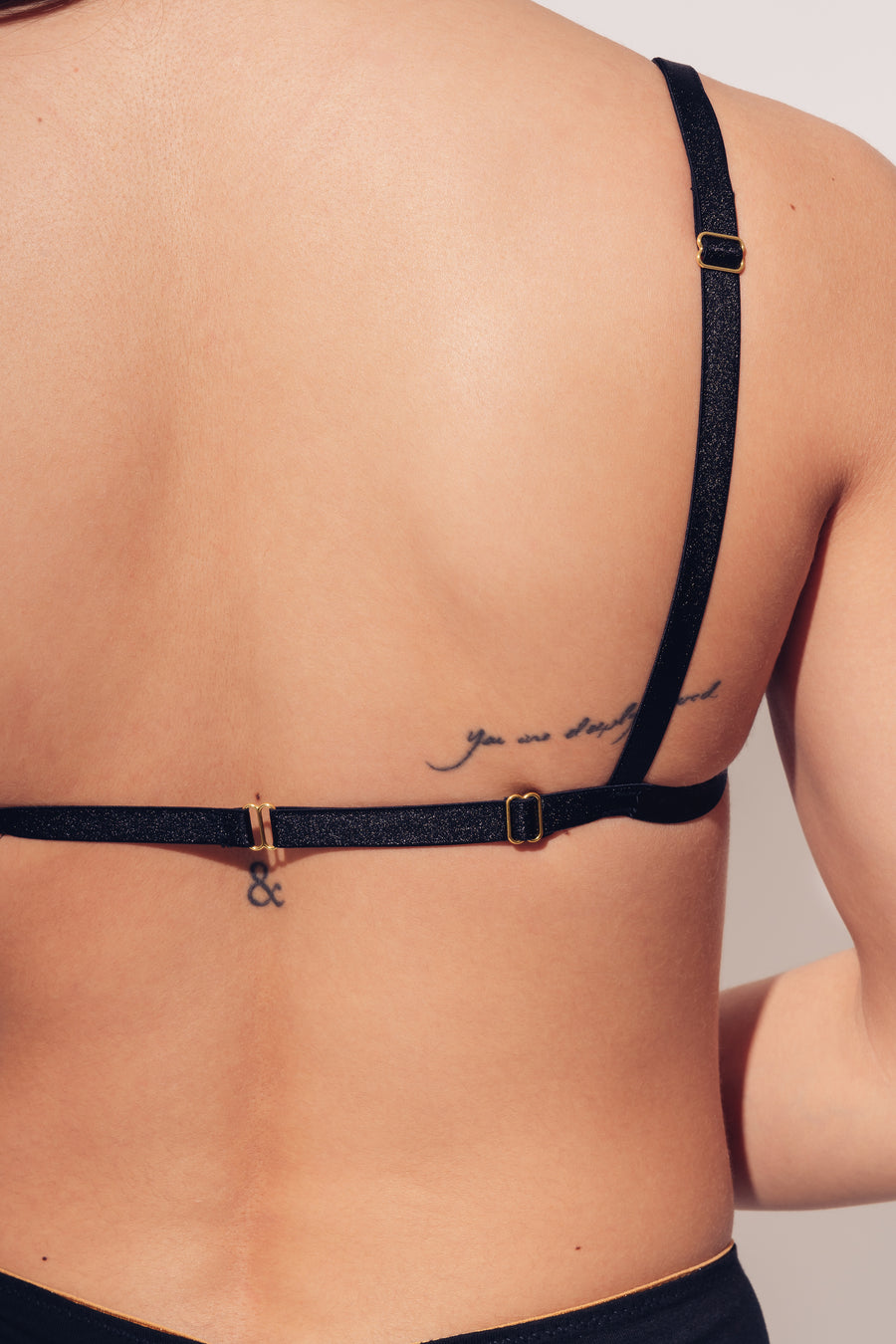 Organic Cotton Front Closure Bralette - Black by au-corset-chic.myshopify.com - Lace lingerie from Vancouver